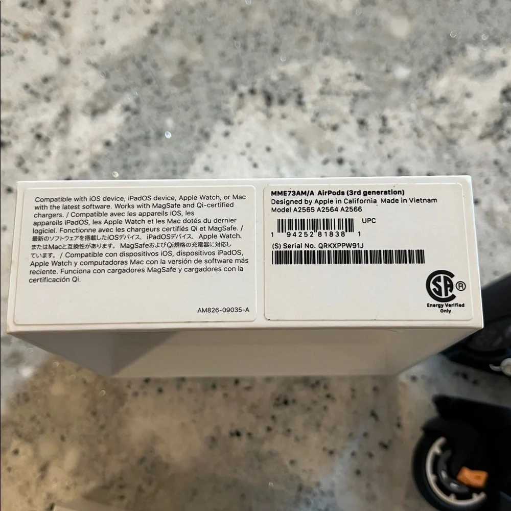 AirPods (3rd generation) with MagSafe Charging Case Model A2565 A2564 A2566